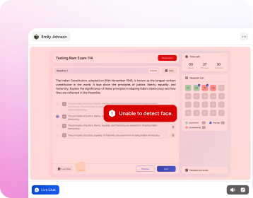 Live Video Proctoring